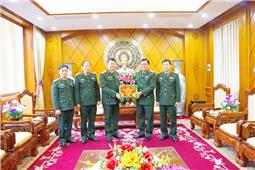 Thiếu tướng La Công Phương Phó Chính ủy Quân khu chúc Tết các đơn vị